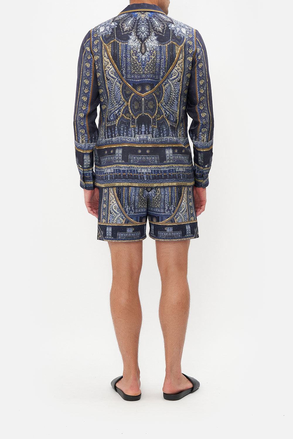 LONG SLEEVE CAMP COLLARED SHIRT FOREVER FAMILY