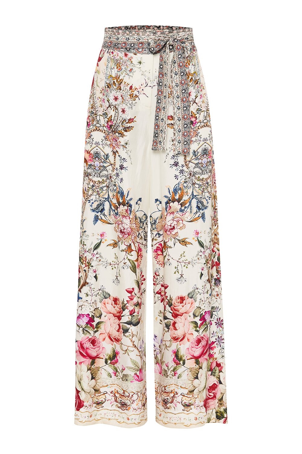 PAPERBAG WAIST WIDE LEG PANT LONDON LOOMS