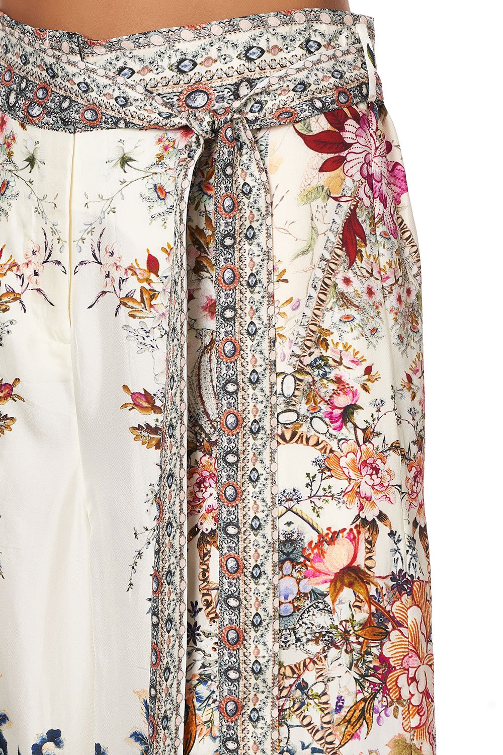 PAPERBAG WAIST WIDE LEG PANT LONDON LOOMS