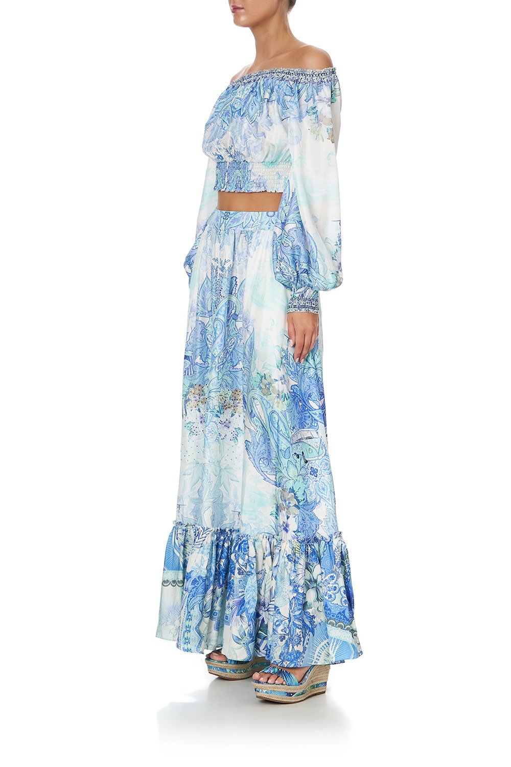 SHIRRED WAIST TOP CALI DREAMING