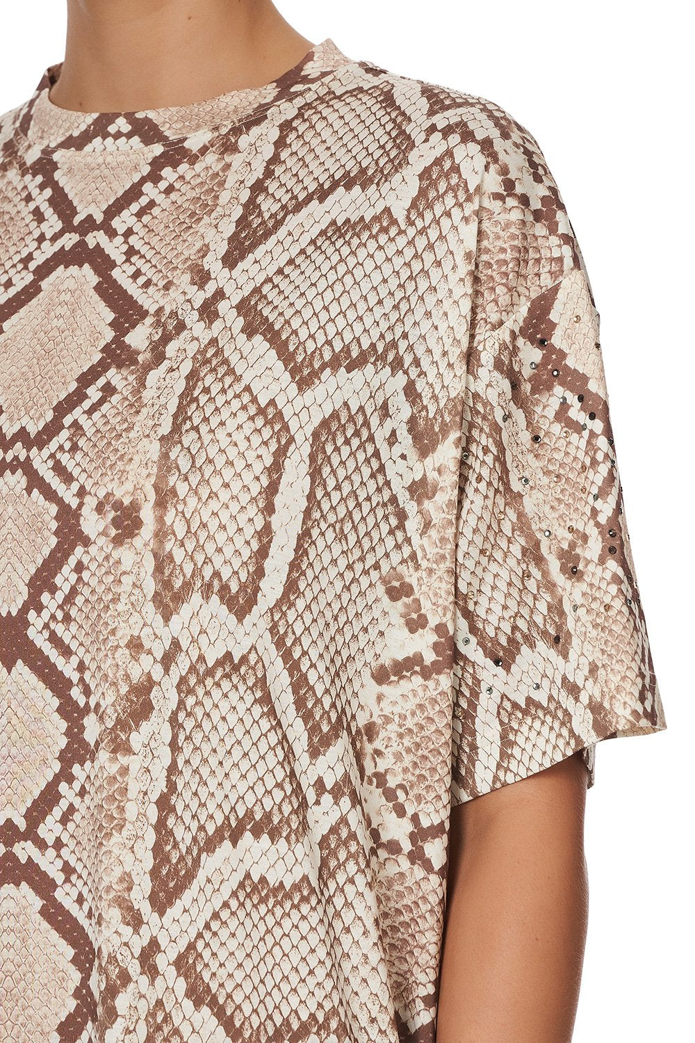 JERSEY T-SHIRT DRESS GAZE OF MEDUSA