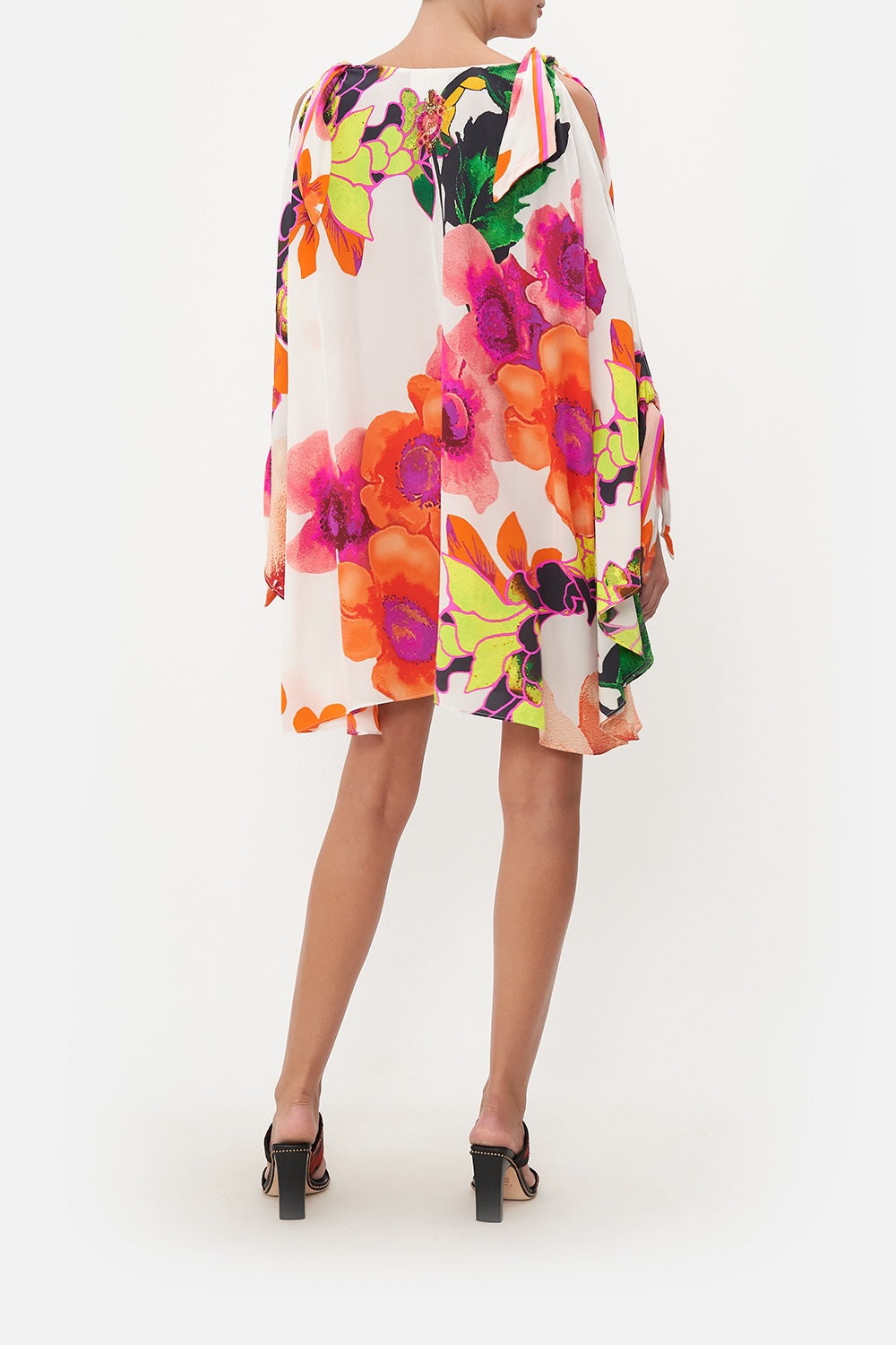 SCARF TIE SHORT KAFTAN PRETTY AS A POPPY