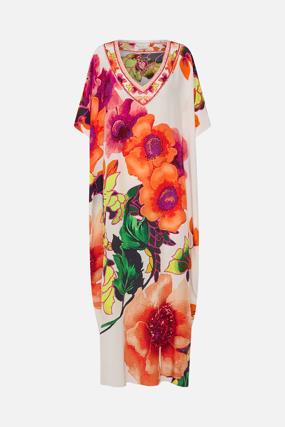 V-NECK KAFTAN PRETTY AS A POPPY