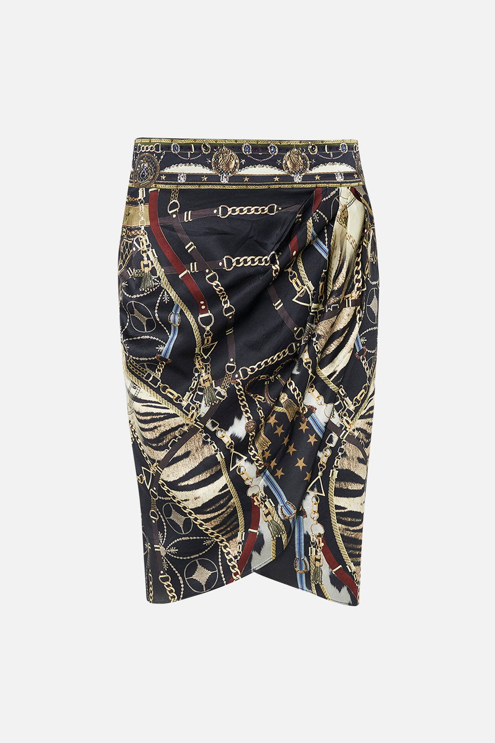 CROSS OVER DRAPED MINI SKIRT BOSS OF THE BRUMBIES