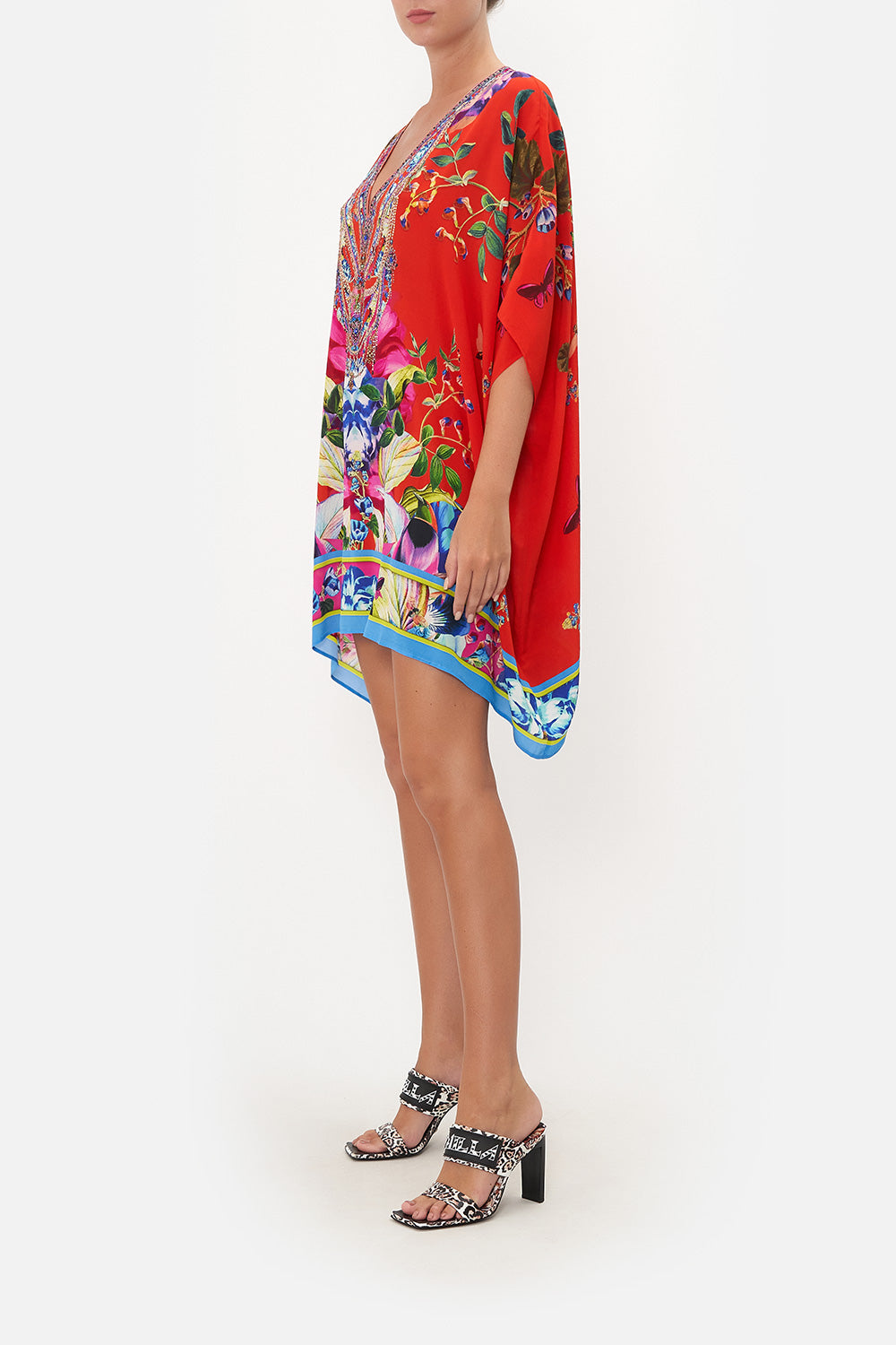 RECTANGULAR V NECK KAFTAN BIRDS OF A FEATHER