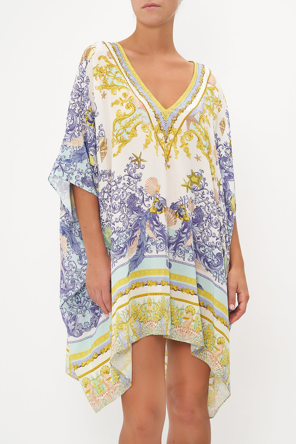 RECTANGULAR V NECK KAFTAN STAR OF THE SEA