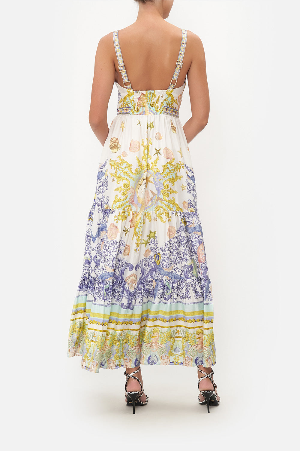 V NECK CUT OUT DRESS STAR OF THE SEA