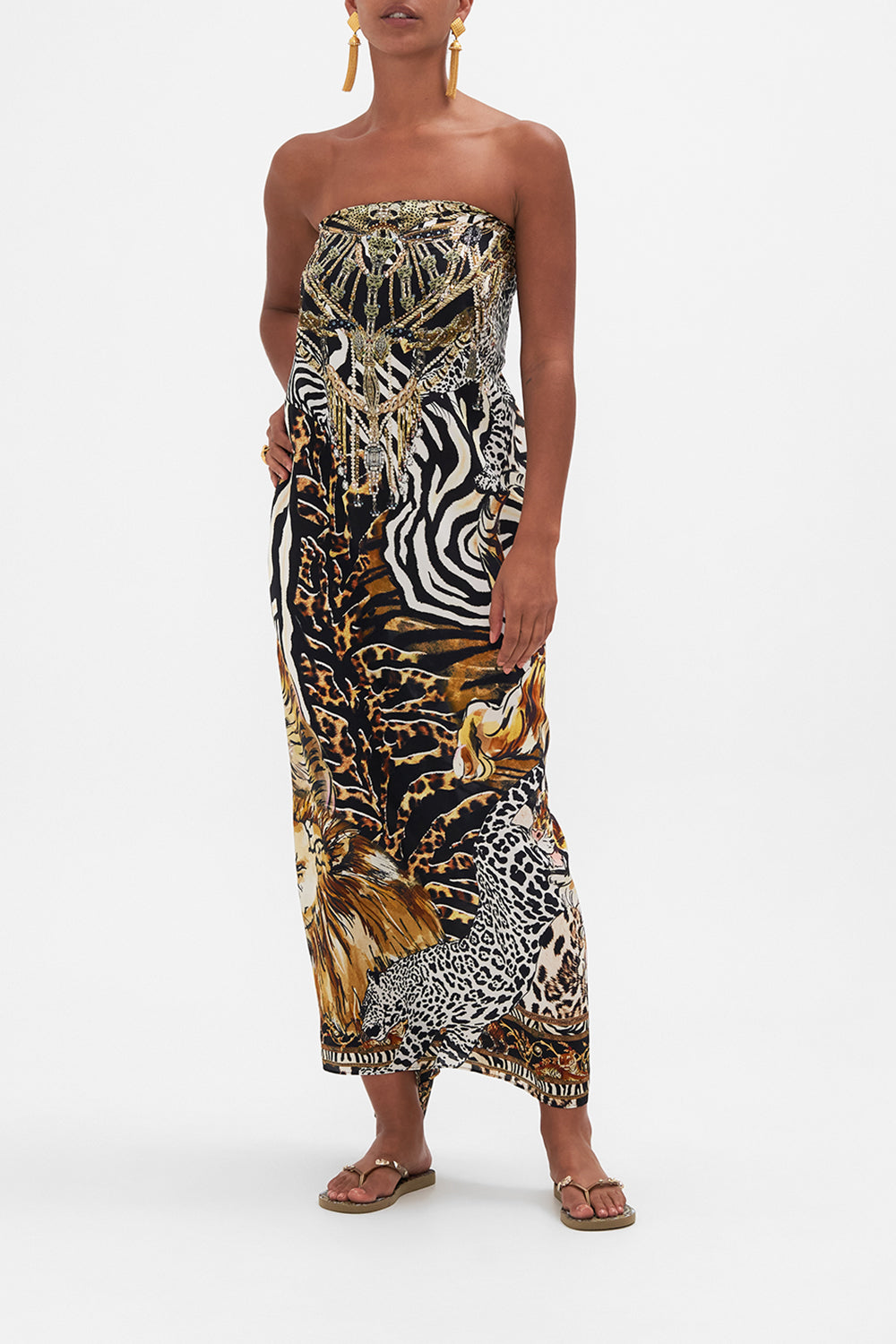 ROUND NECK KAFTAN WHATS NEW PUSSYCAT