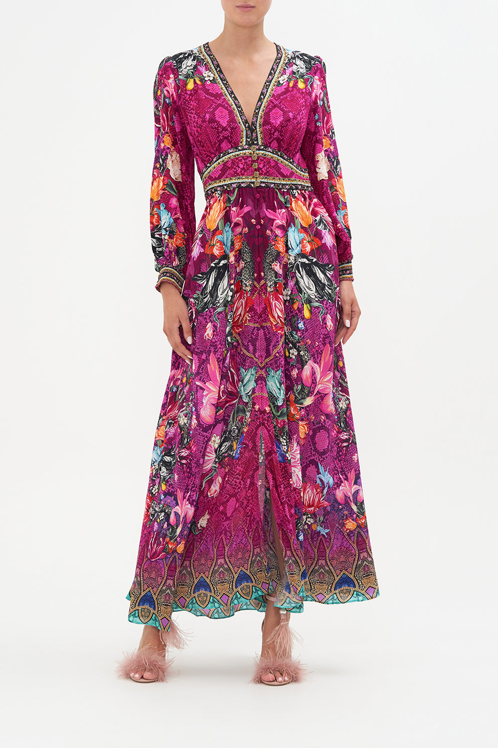 BUTTON DRESS WITH SHAPED WAISTBAND VISION OF VENOM