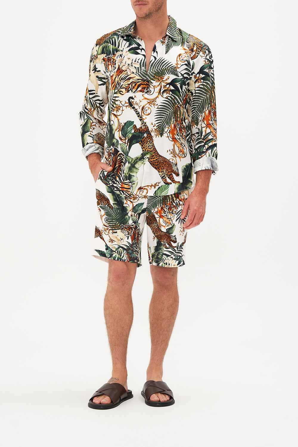 CUT OFF TRACK SHORT TIGER TRAP