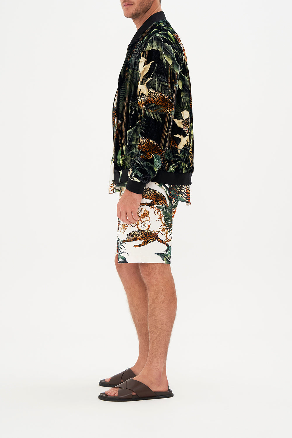 ZIP THROUGH REVERSIBLE BOMBER JACKET TIGER TRAP