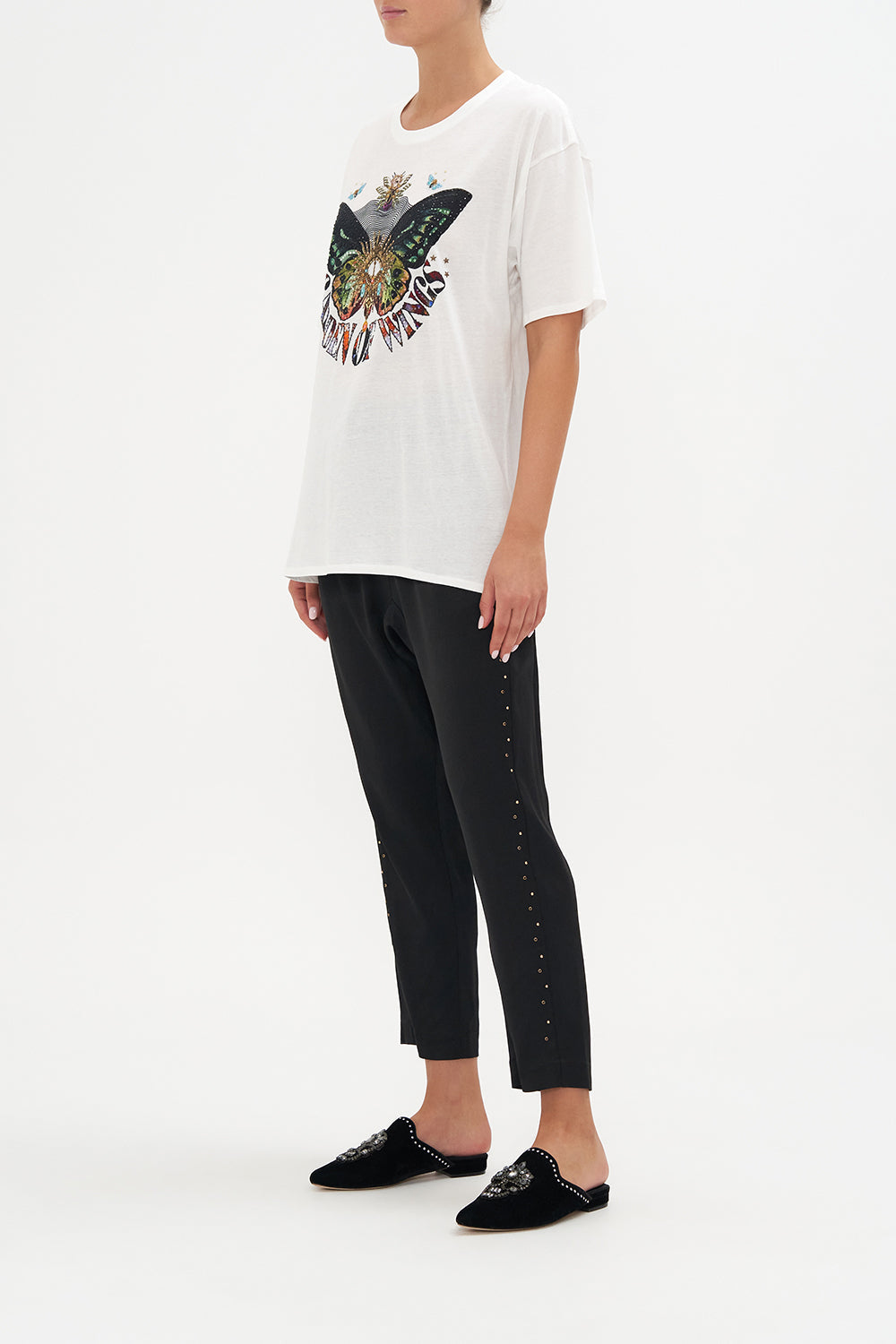 OVERSIZE BAND TEE FLUTTER BY