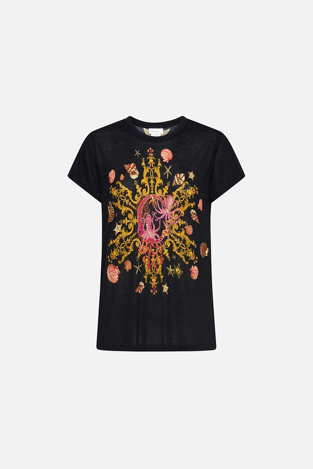 SLIM FIT ROUND NECK T-SHIRT OCTOPIA