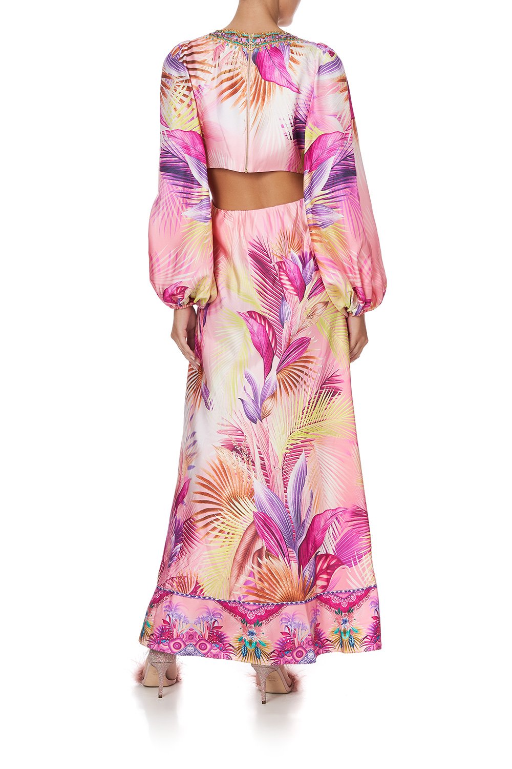 U-RING CUT OUT DRESS SOUTH BEACH SUNRISE