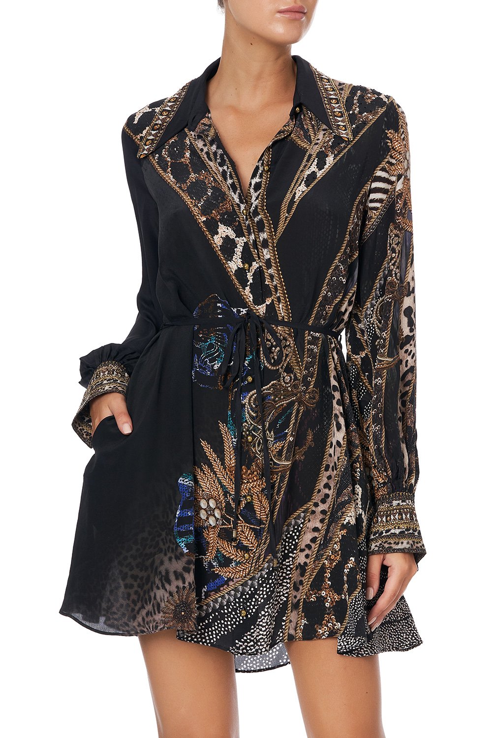 SHIFT SHIRT DRESS LADY STARDUST