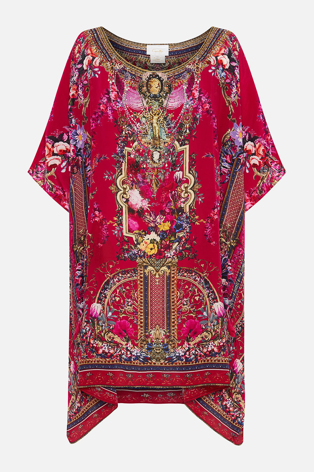 SHORT ROUND NECK KAFTAN BOHEME BLOOMS