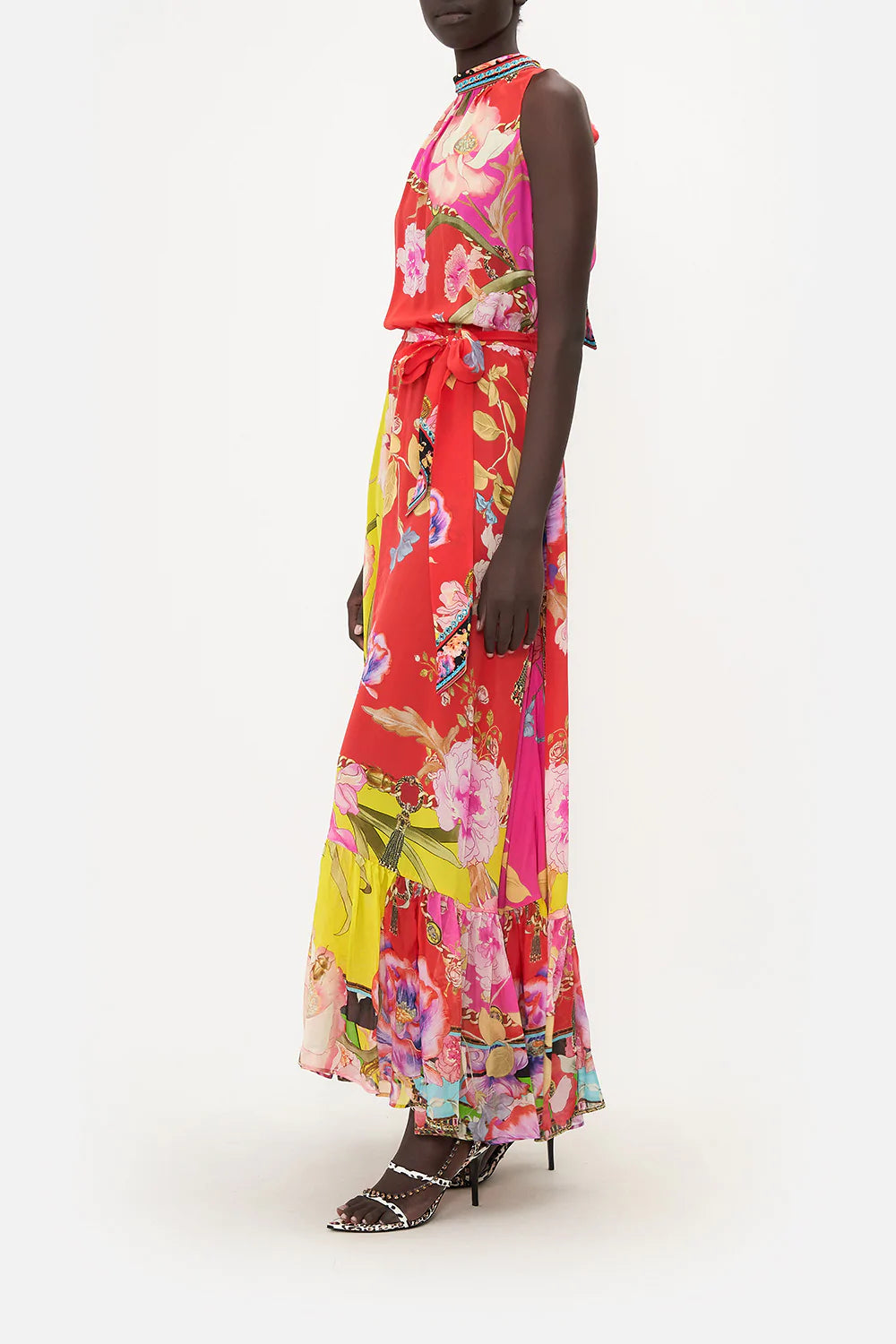 NECKTIE DRESS WITH ELASTICATED WAIST THE BEETLES