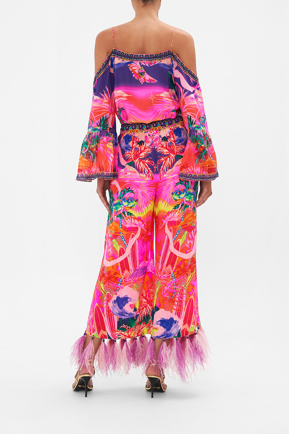 CROPPED LOUNGE PANT FLIGHT OF THE FLAMINGO