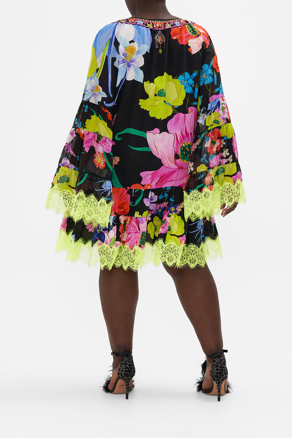 A-LINE GATHERED PANEL DRESS AWAY WITH THE FAIRIES