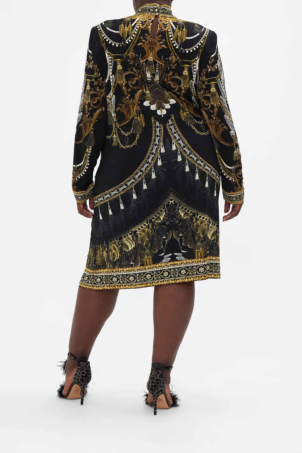 CROSS FRONT MINI DRESS RAVIN RAVEN