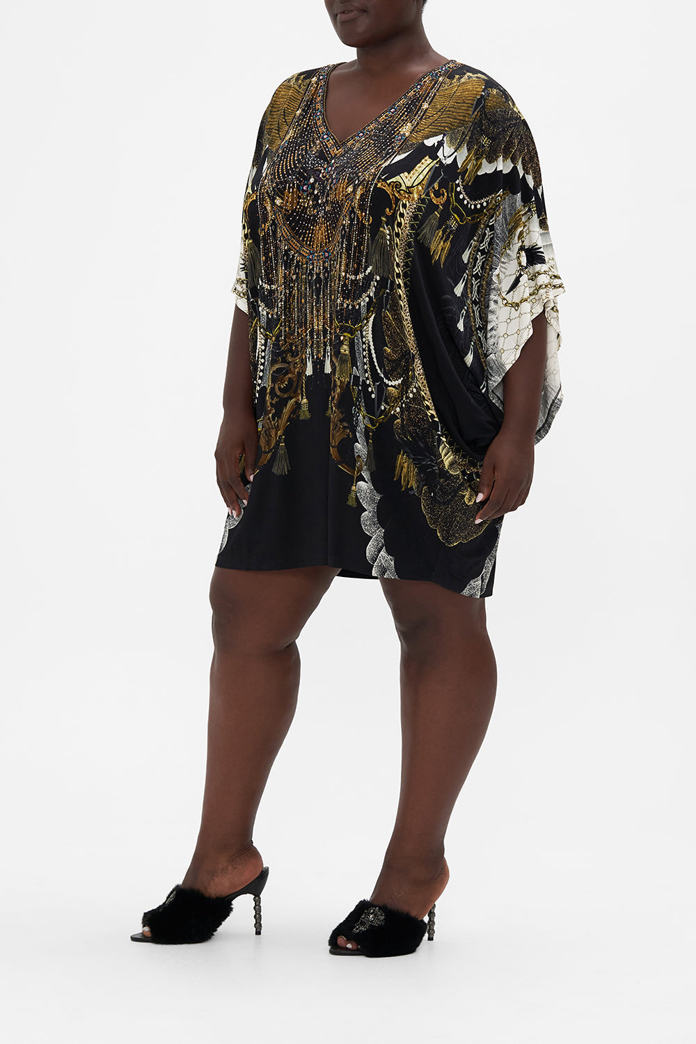 BAT SLEEVE DRESS RAVIN RAVEN