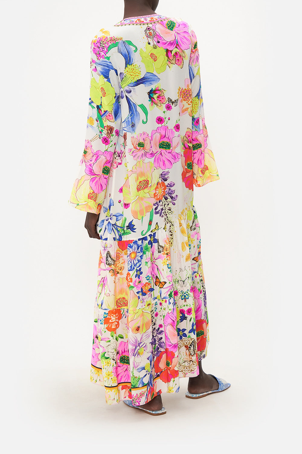 LACE UP DRESS WITH TIERED HEM FAIRY GANG