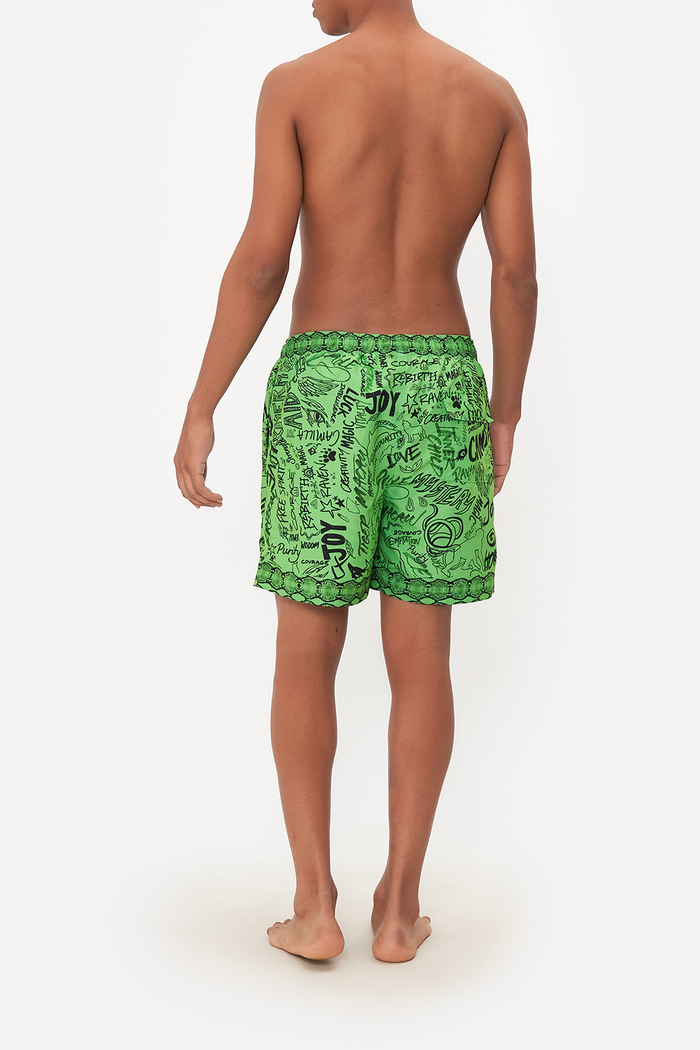 ELASTIC WAIST BOARDSHORT ANTI AUTHORITY ANIMAL AUTHORITIES