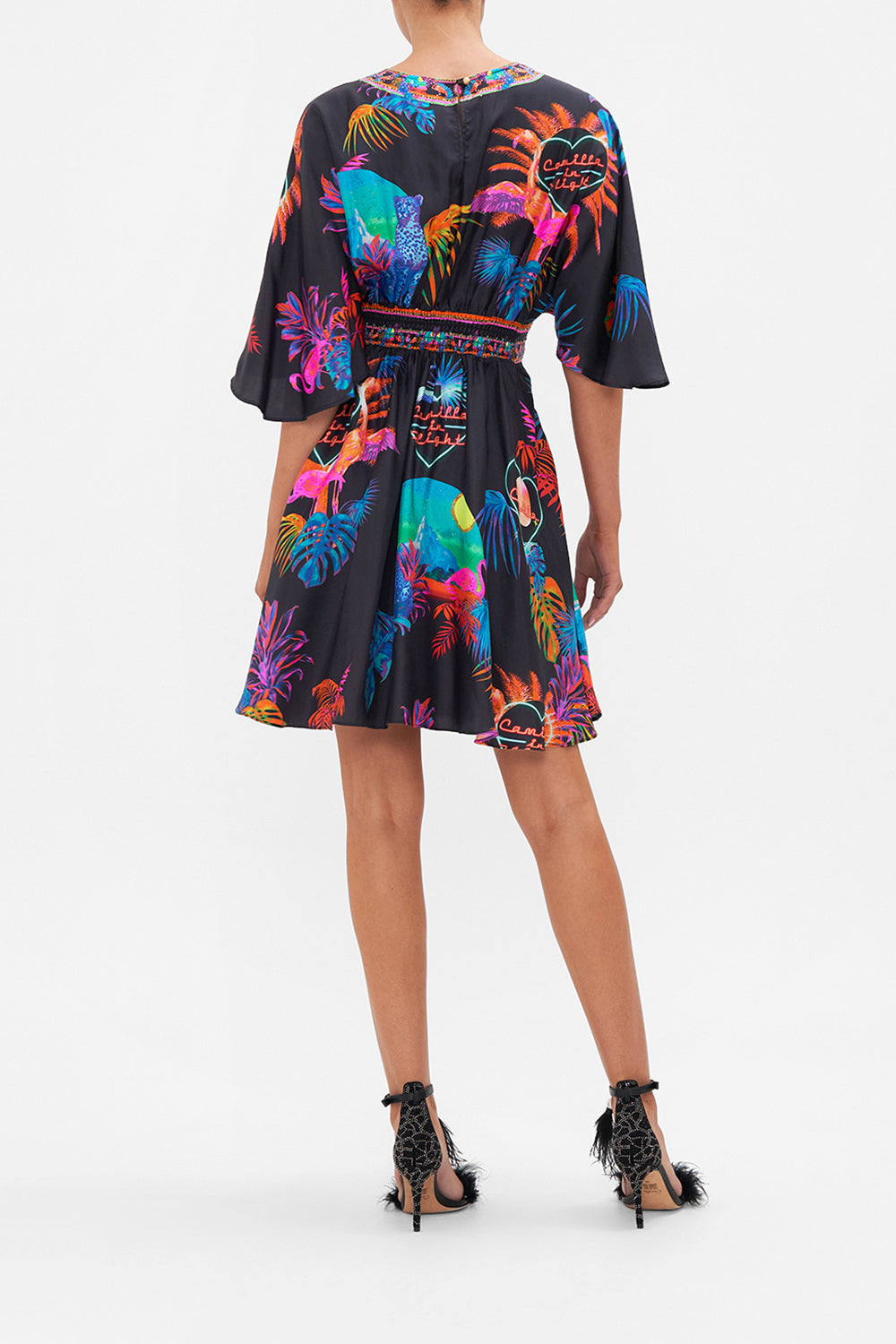 SHORT WAISTED DRESS NAUGHTY NEON