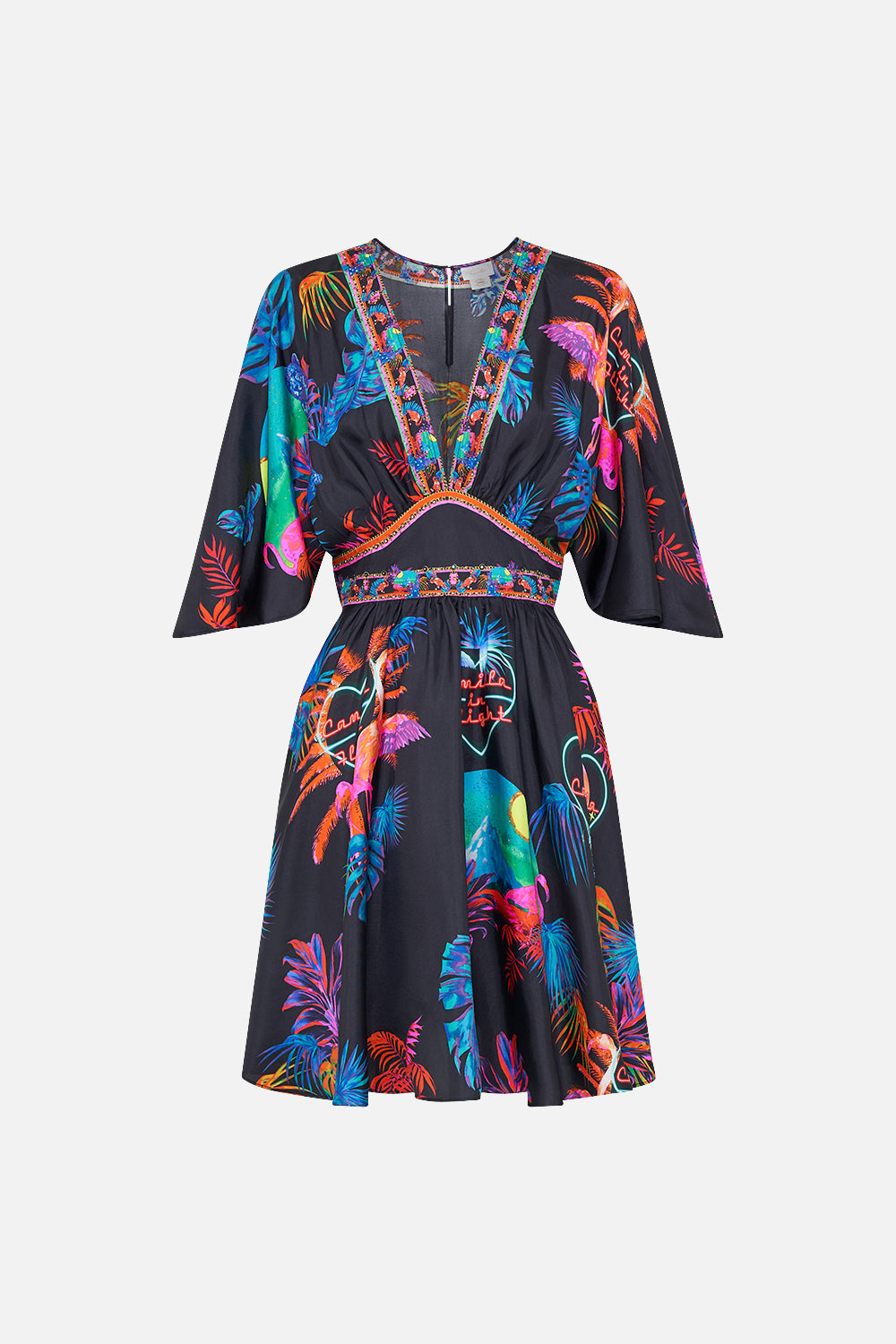 SHORT WAISTED DRESS NAUGHTY NEON