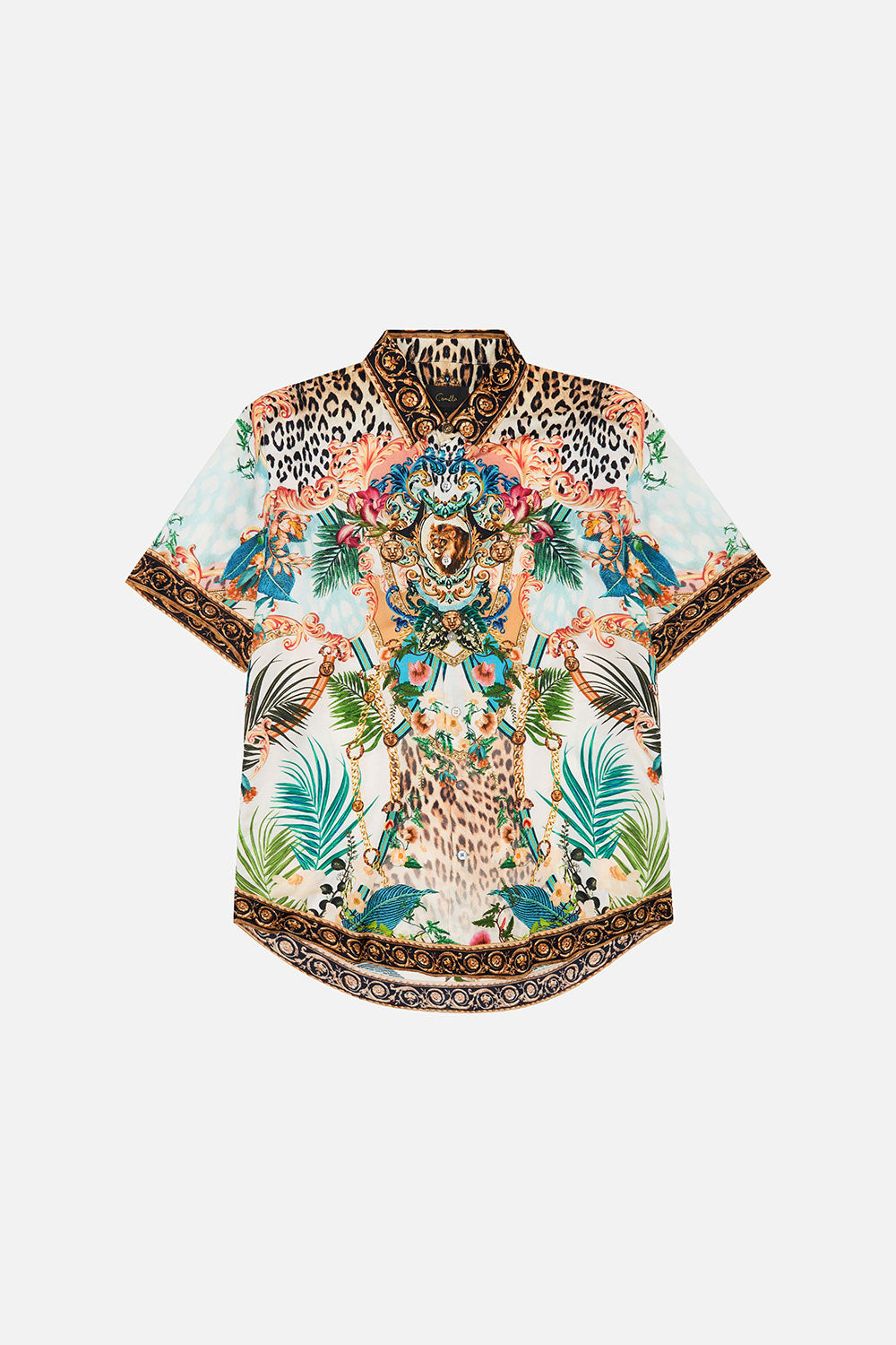 SHORT SLEEVE BUTTON THROUGH SHIRT ROYALTY LOYALTY