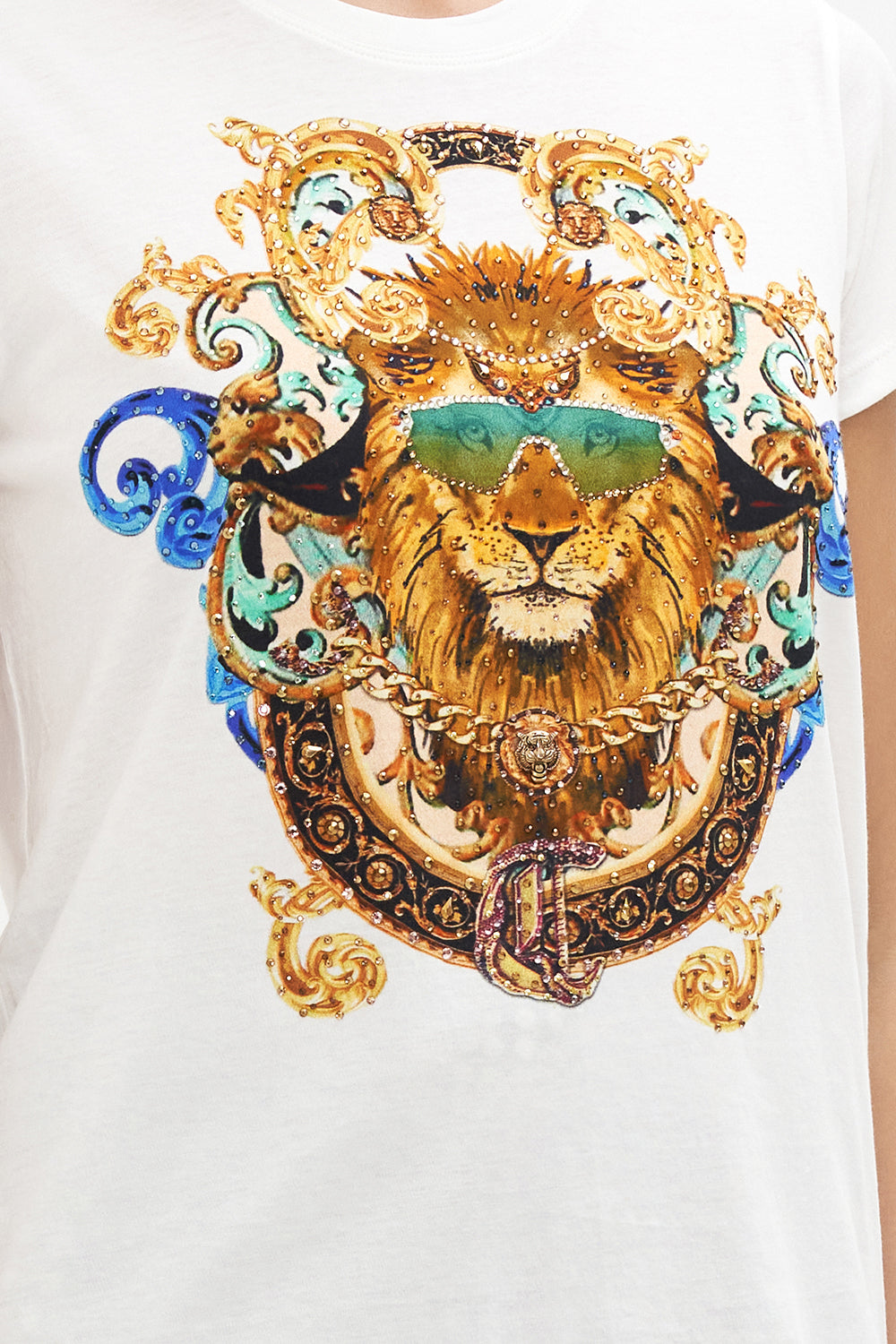 SLIM FIT ROUND NECK T-SHIRT ROYALTY LOYALTY