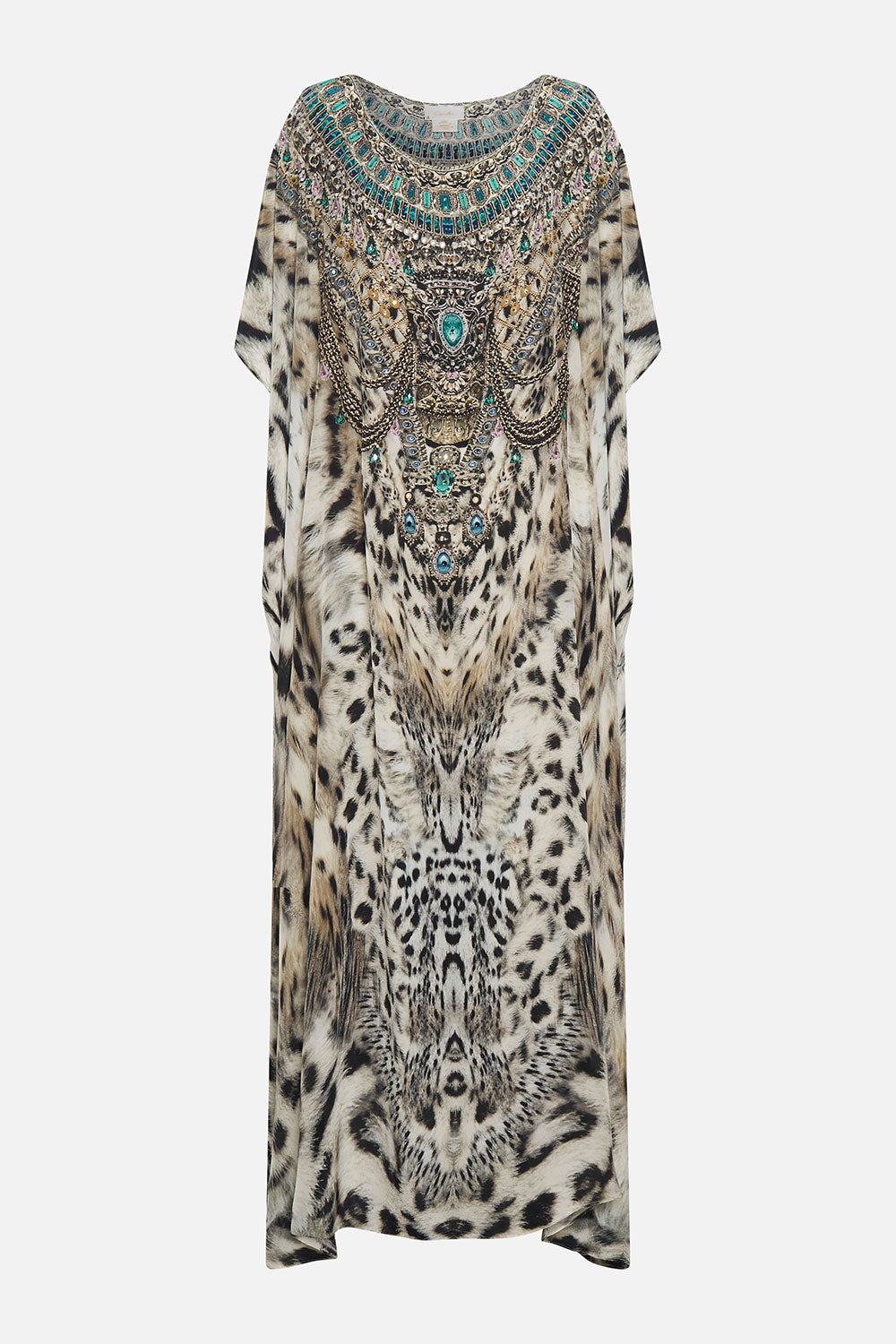 ROUND NECK KAFTAN SNOW WHISPERS