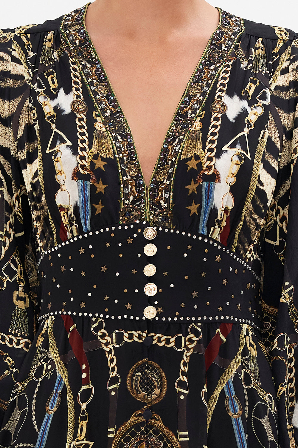 BUTTON DRESS WITH SHAPED WAISTBAND BOSS OF THE BRUMBIES