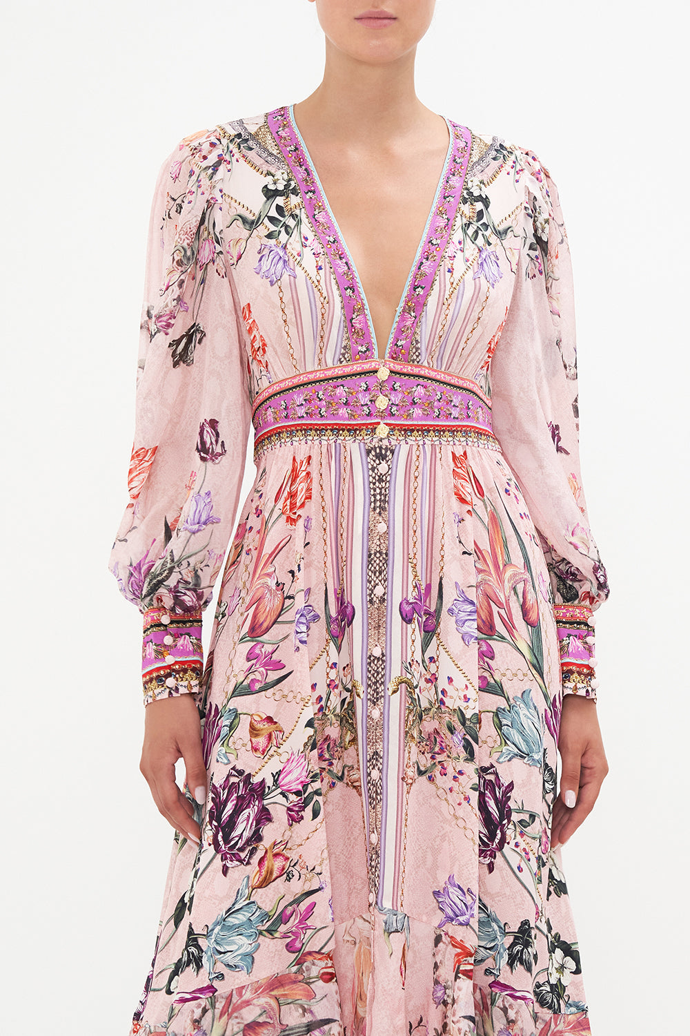 LONG BUTTON FRONT DRESS MAD AS A SNAKE