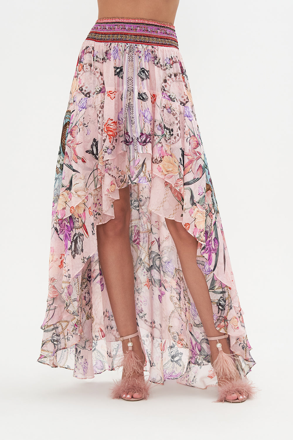 SKIRT WITH DOUBLE LAYER HEM MAD AS A SNAKE