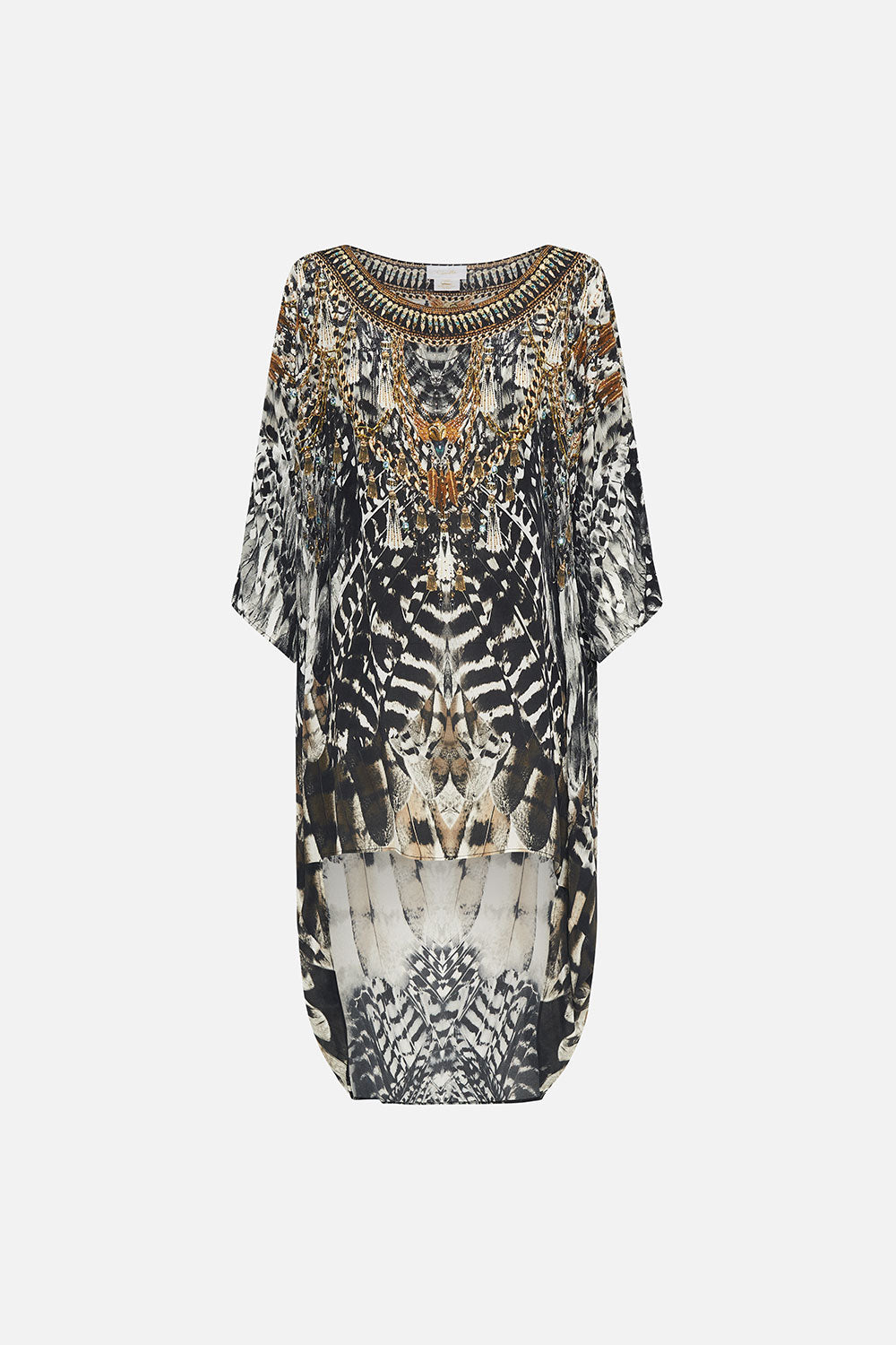 SCOOP BACK HEM DRESS NIGHT OWL