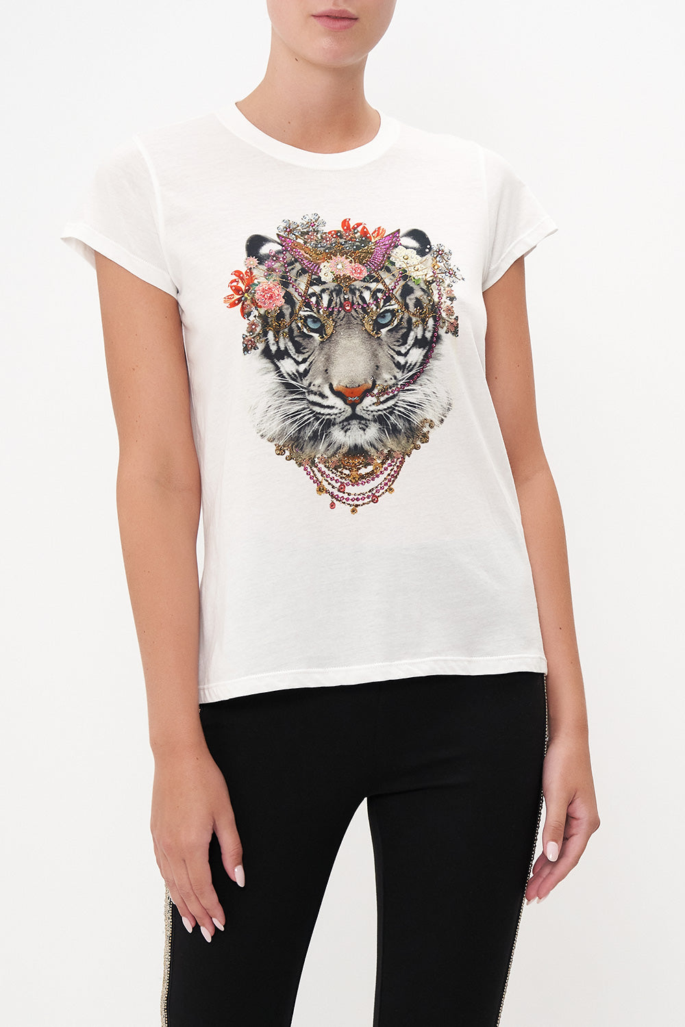 SLIM FIT ROUND NECK T-SHIRT THE LEGEND OF ZIBA