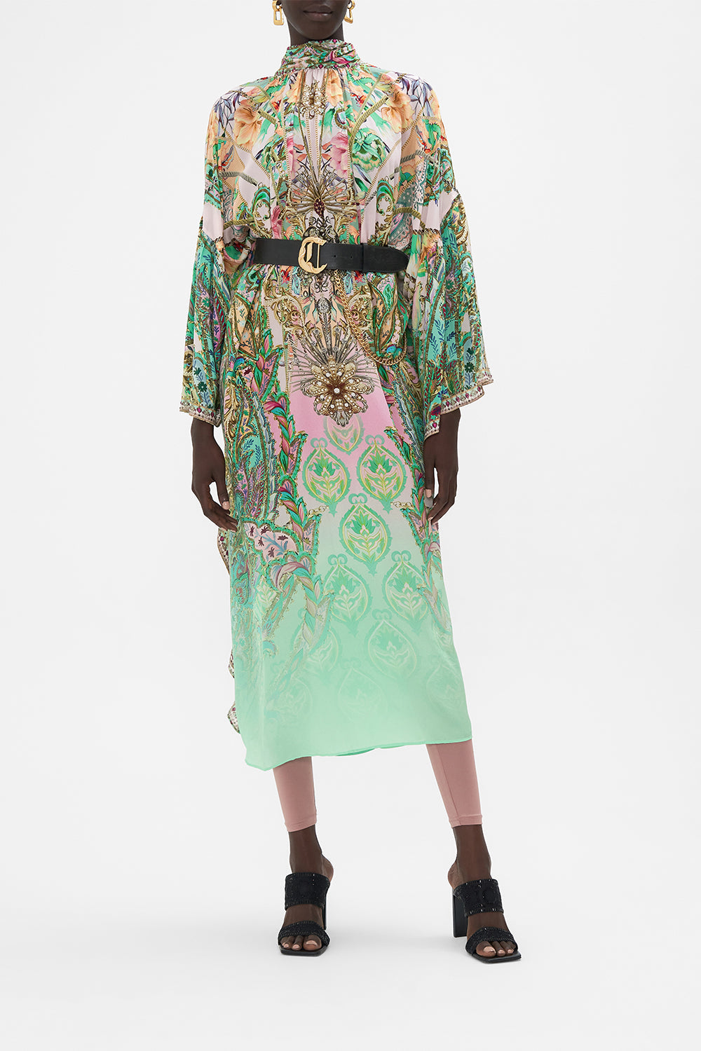 HIGH NECK RUFFLE KAFTAN LOST CITY