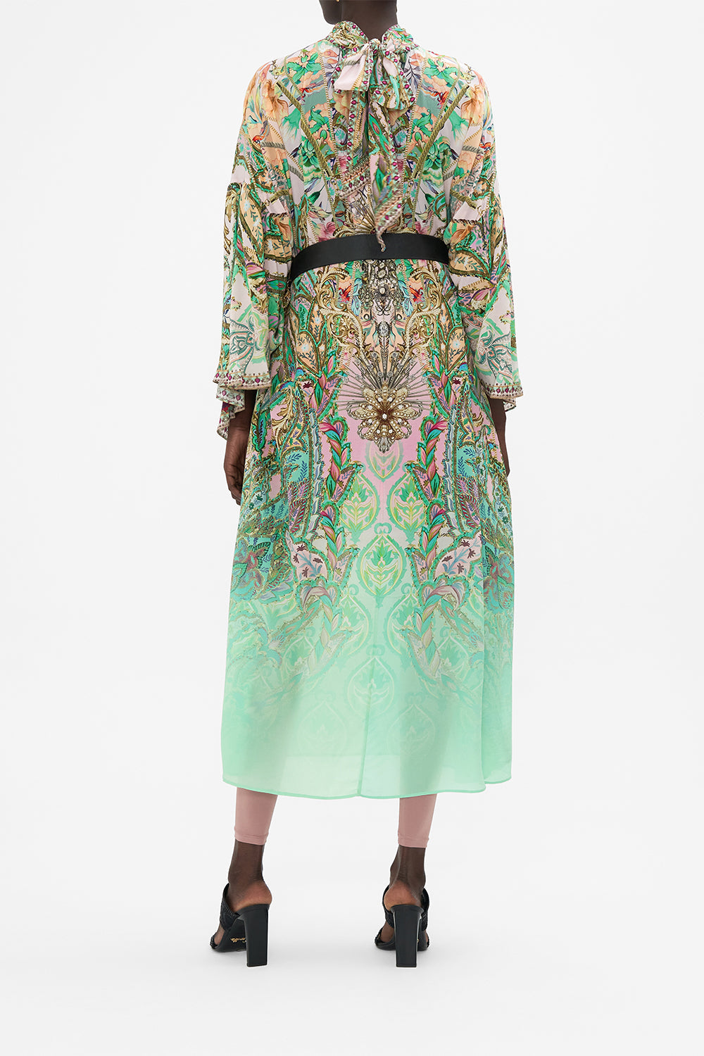 HIGH NECK RUFFLE KAFTAN LOST CITY