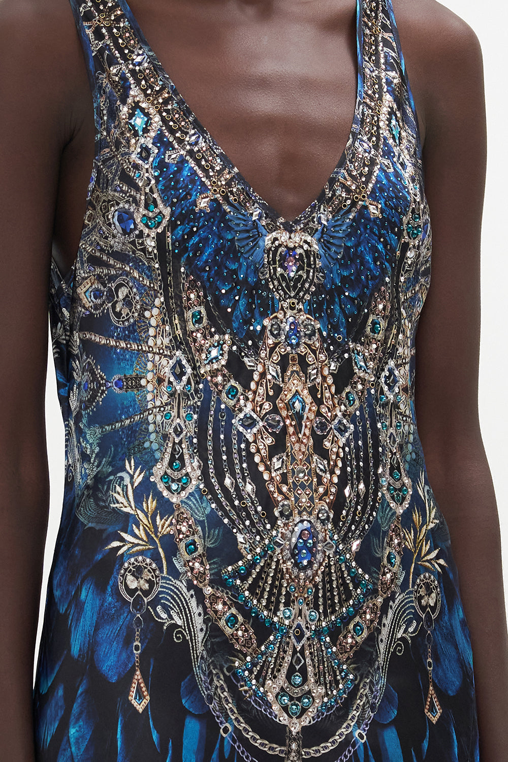 BIAS CUT TANK DRESS GROUND CONTROL