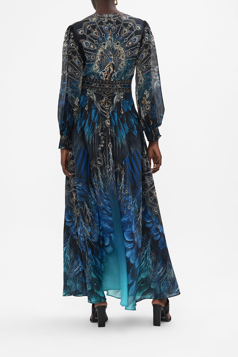 BUTTON DRESS WITH SHAPED WAISTBAND GROUND CONTROL