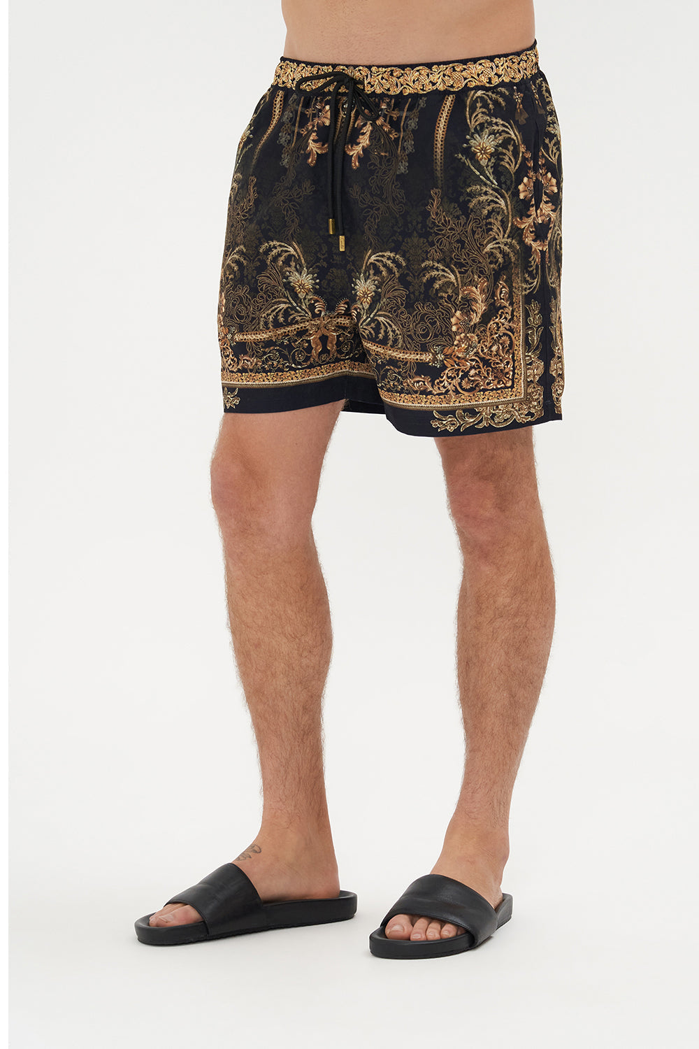 ELASTIC WAIST BOARDSHORT THE NIGHT IS NOIR