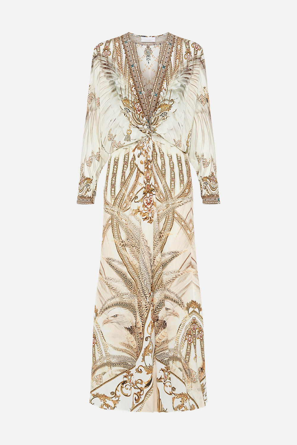 TWIST FRONT BATWING DRESS SOAR LIKE AN EAGLE