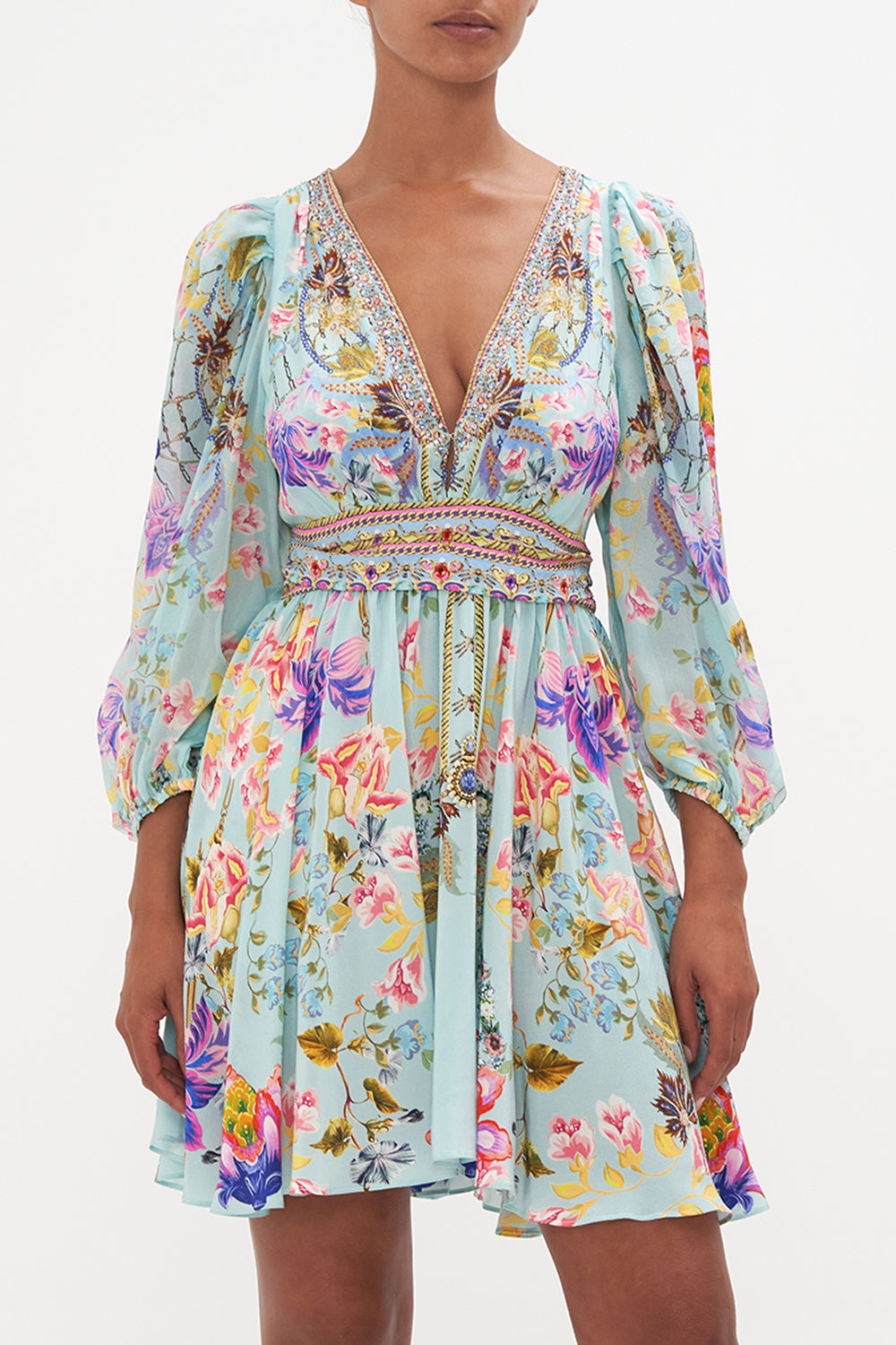 BLOUSON FLARED DRESS LOVE WEB