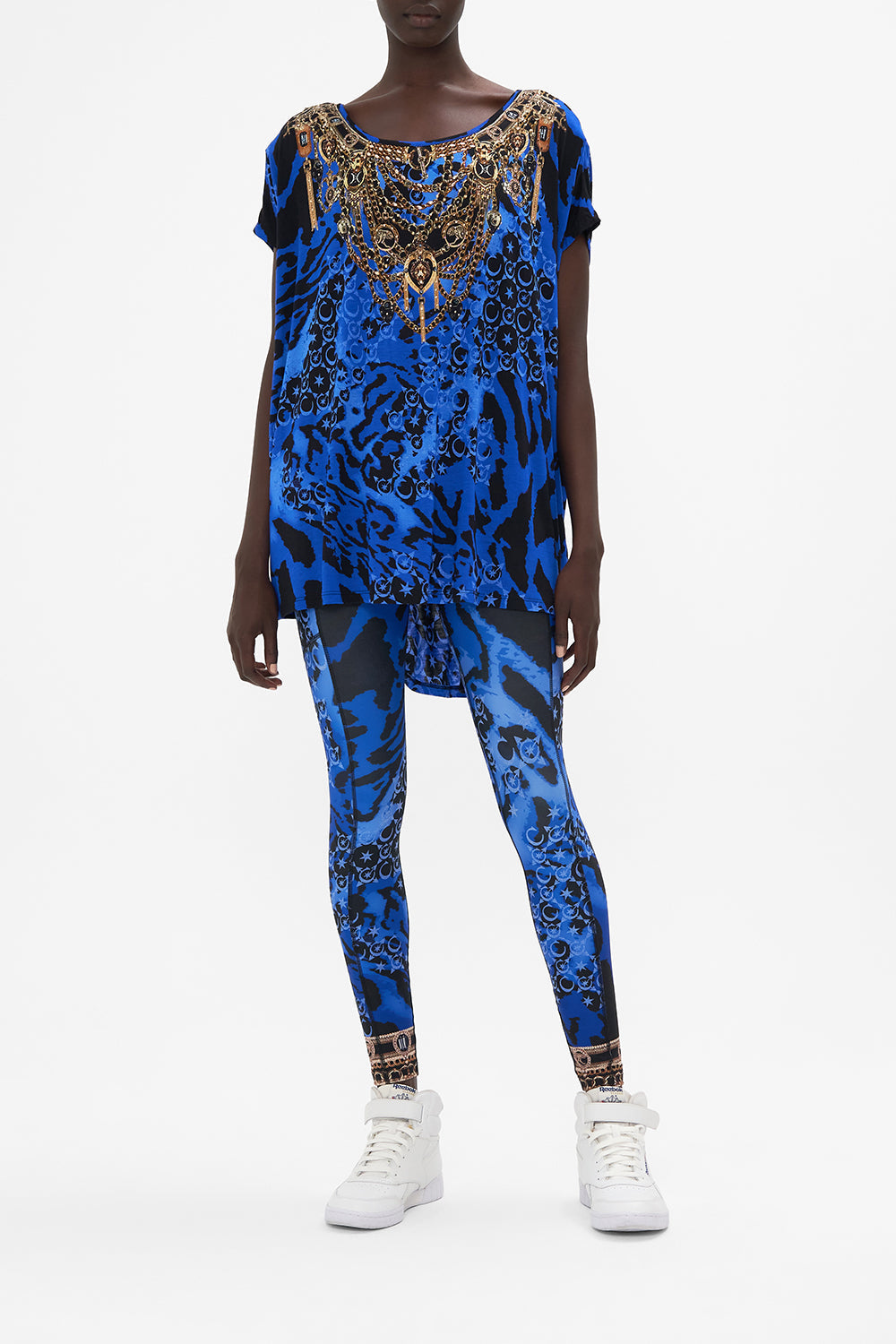 Loose Fit Tee Cat Got Your Tongue print by CAMILLA