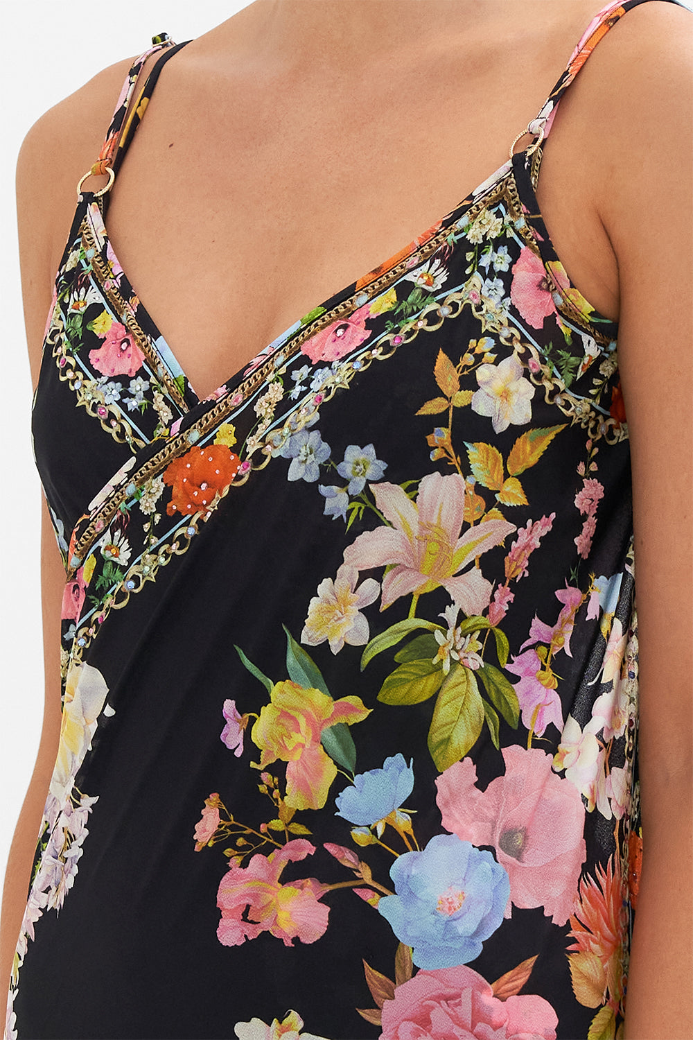 SARONG WITH STRAPS AND TRIM DETAIL DIVINE DIVINITY