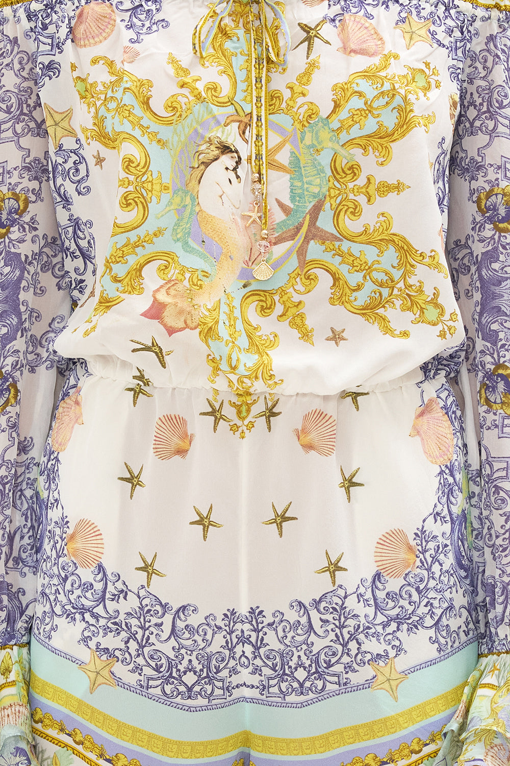 DROP SHOULDER FRILL PLAYSUIT STAR OF THE SEA