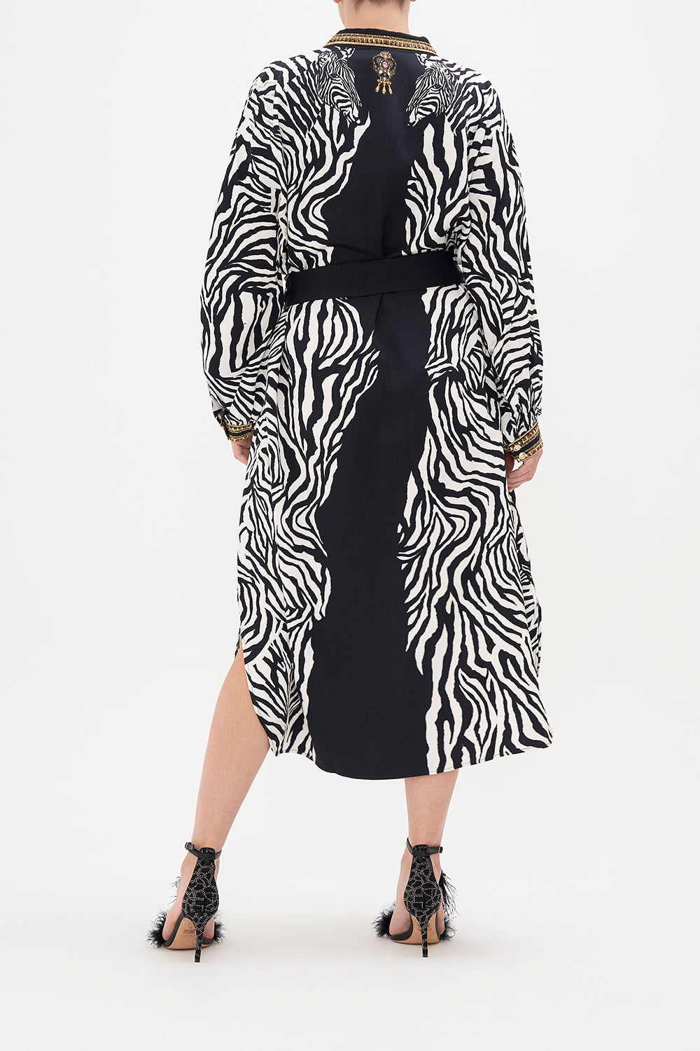 HIGH LOW MIDI SHIRT DRESS EARN YOUR STRIPES