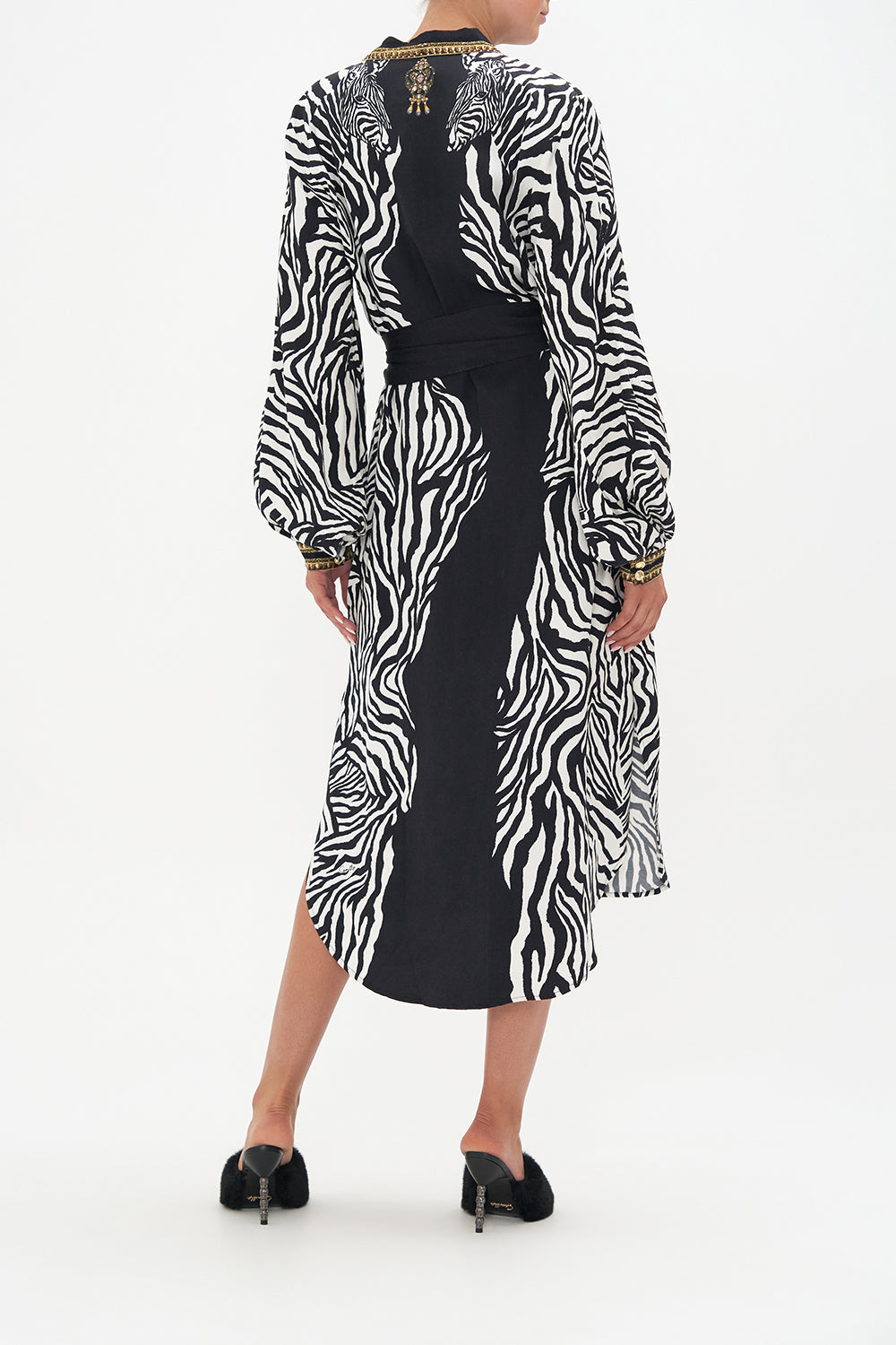 HIGH LOW MIDI SHIRT DRESS EARN YOUR STRIPES