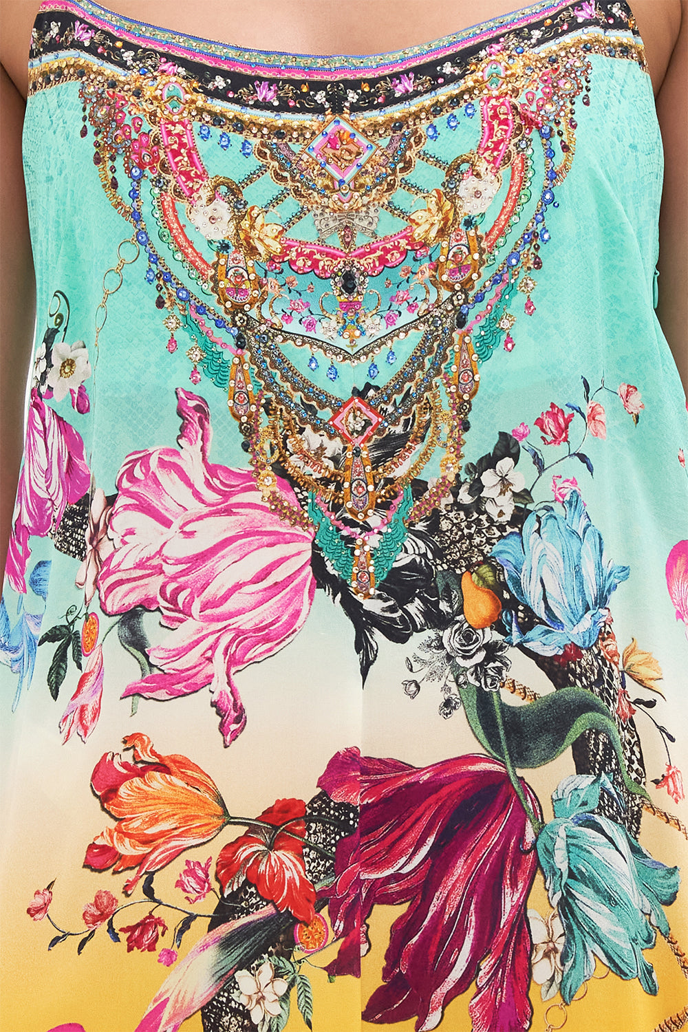 LONG PANEL SLIP DRESS VIPER ROOM